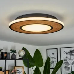 Plafonnier Chrop LED Noir, 1 lumière