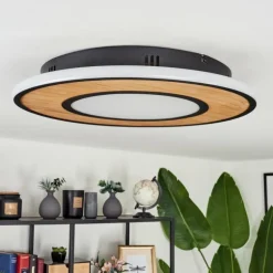Plafonnier Chrop LED Noir, 1 lumière