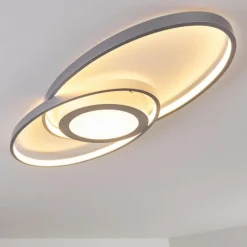 Plafonnier Chunky LED Argenté, 1 lumière