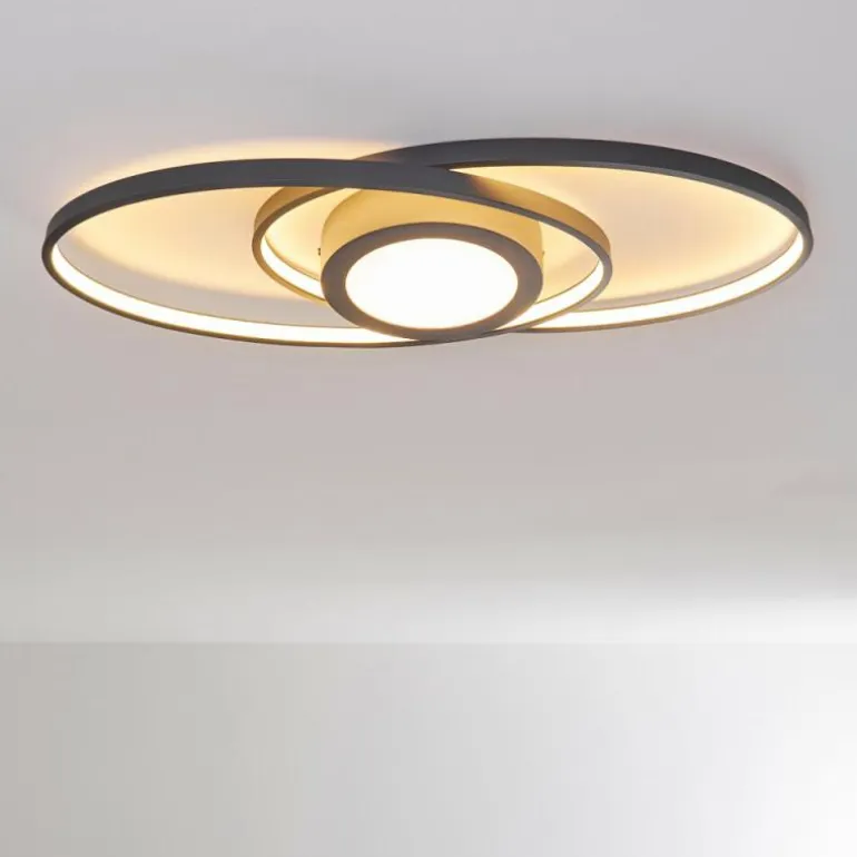 Plafonnier Chunky LED Gris, 1 lumière