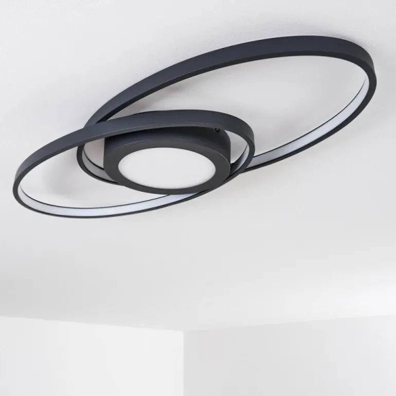 Plafonnier Chunky LED Gris, 1 lumière