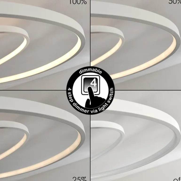 Plafonnier Chute LED Blanc, 45 lumières