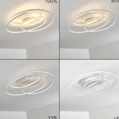 Plafonnier Chute LED Blanc, 1 lumière