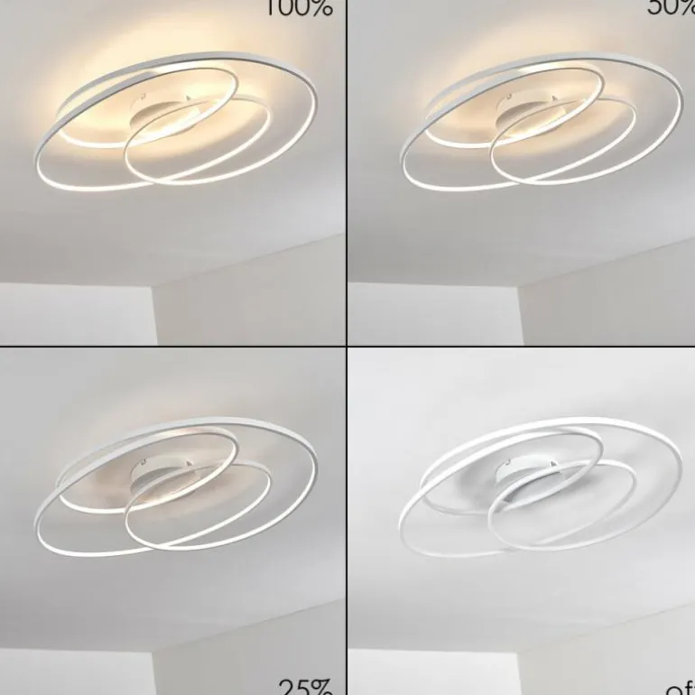 Plafonnier Chute LED Blanc, 1 lumière