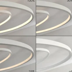 Plafonnier Chute LED Blanc, 1 lumière