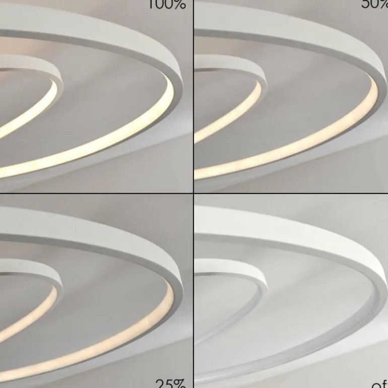 Plafonnier Chute LED Blanc, 1 lumière