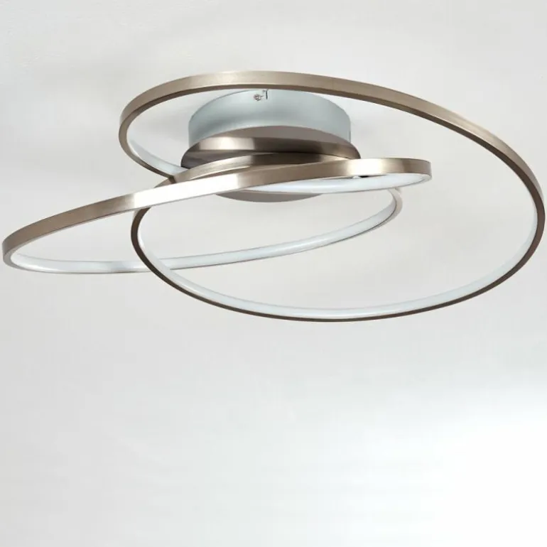 Plafonnier Chute LED Nickel mat, 1 lumière