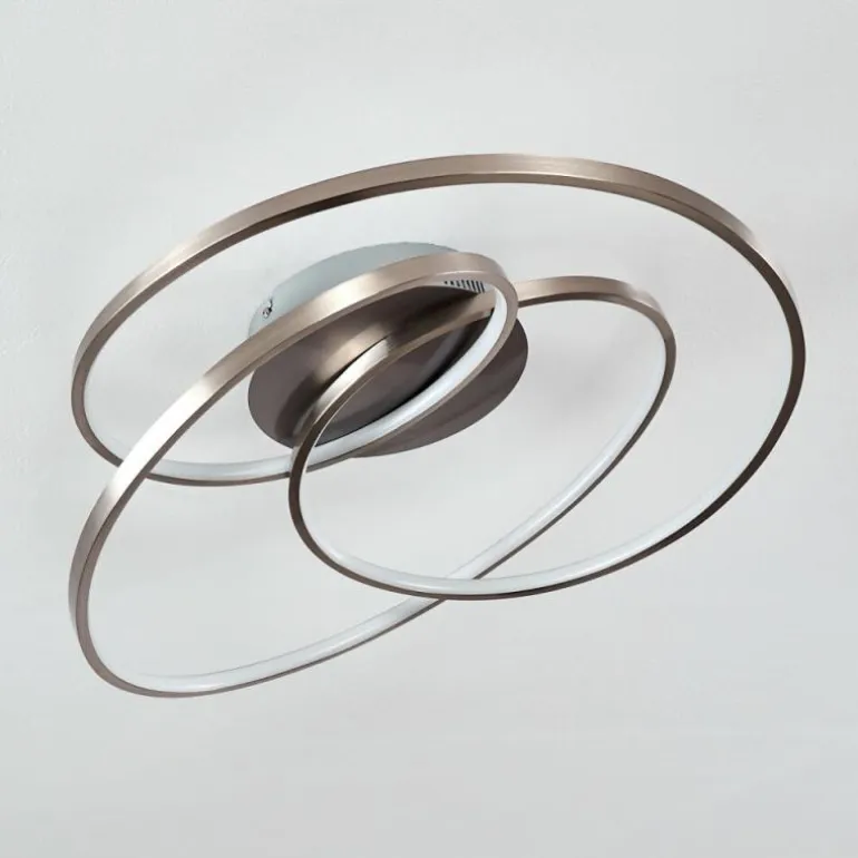 Plafonnier Chute LED Nickel mat, 1 lumière