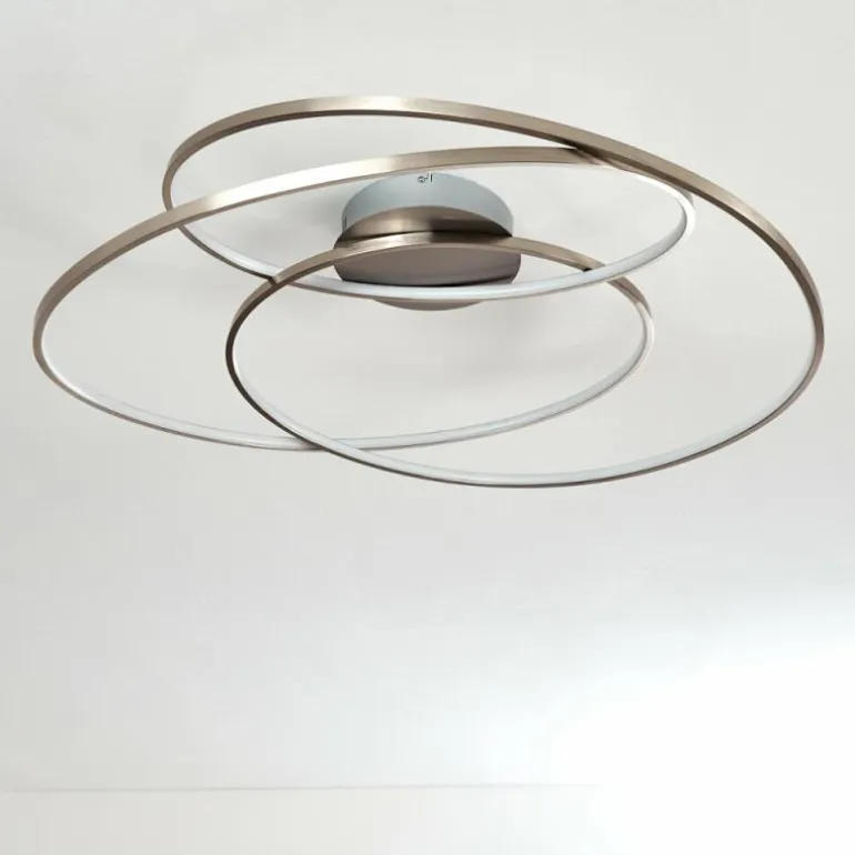 Plafonnier Chute LED Nickel mat, 1 lumière