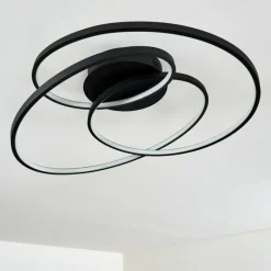 Plafonnier Chute LED Noir, 1 lumière