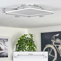 Plafonnier 40cm Valmanya LED Blanc, 1 lumière