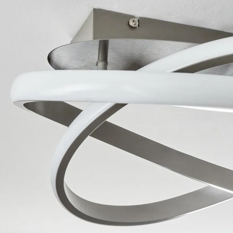 Plafonnier Cochato LED Nickel mat, 1 lumière