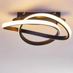 Plafonnier Cochato LED Noir, Blanc, 2 lumières