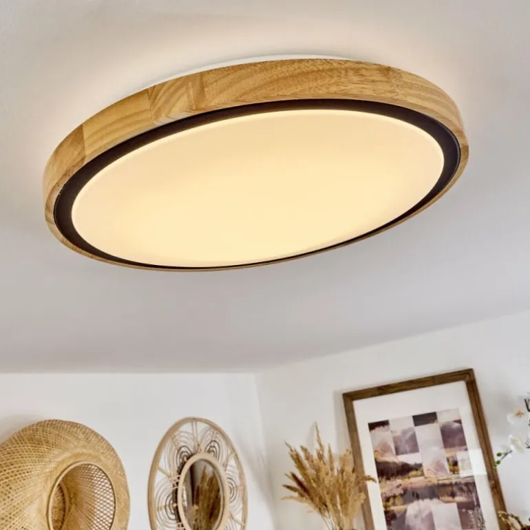 Plafonnier Corinto LED Écru, Noir, 1 lumière
