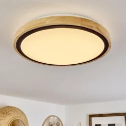 Plafonnier Corinto LED Écru, Noir, 1 lumière