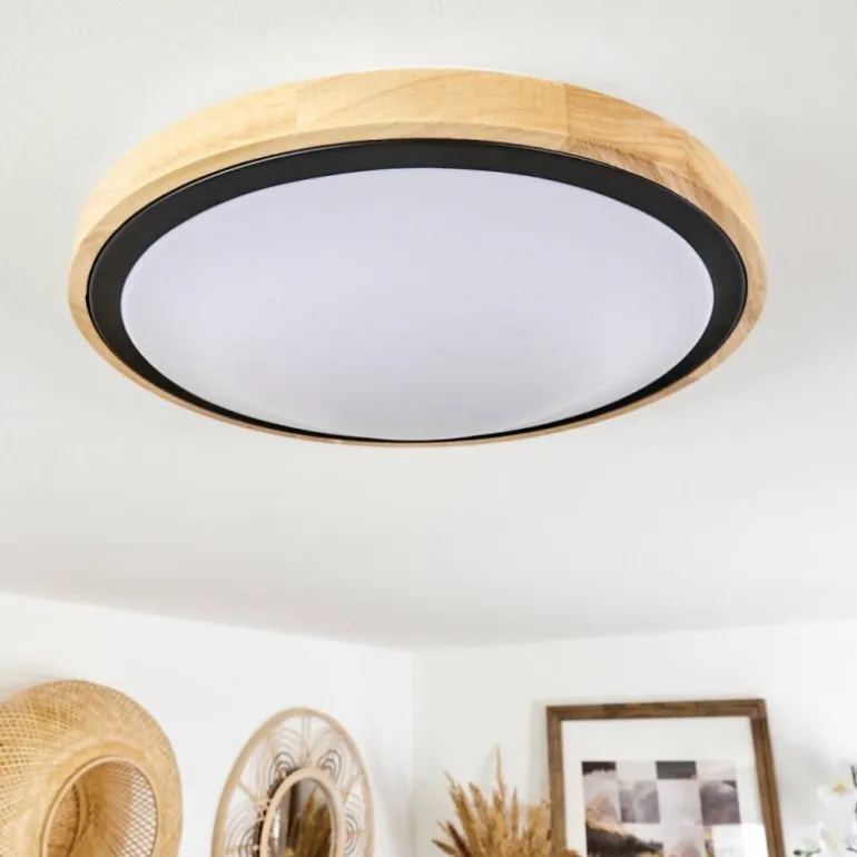 Plafonnier Corinto LED Écru, Noir, 1 lumière