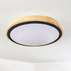 Plafonnier Corinto LED Écru, Noir, 1 lumière