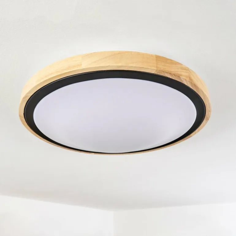 Plafonnier Corinto LED Écru, Noir, 1 lumière