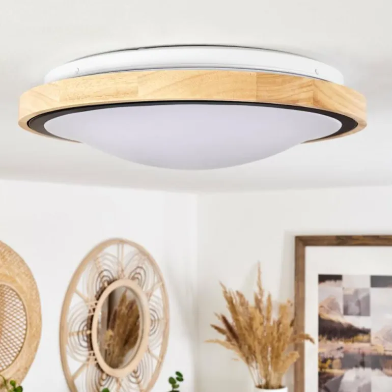 Plafonnier Corinto LED Écru, Noir, 1 lumière