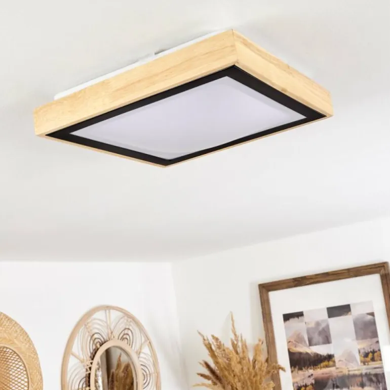 Plafonnier Corinto LED Écru, Noir, 1 lumière