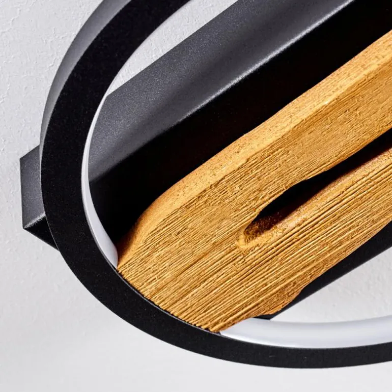 Plafonnier Cornol LED Écru, Noir, 1 lumière