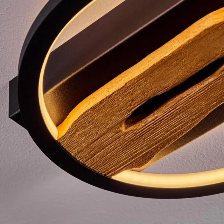 Plafonnier Cornol LED Écru, Noir, 1 lumière