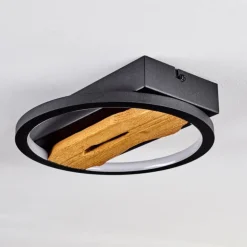 Plafonnier Cornol LED Écru, Noir, 1 lumière