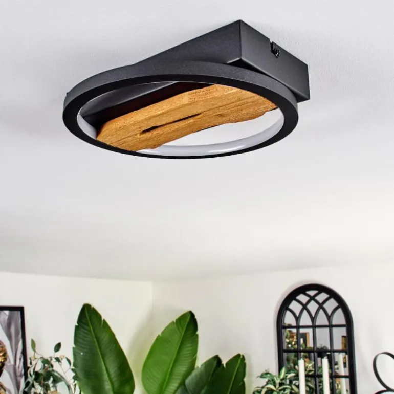 Plafonnier Cornol LED Écru, Noir, 1 lumière