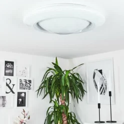 Plafonnier Cresta LED Blanc, 2 lumières, Changeur de couleurs