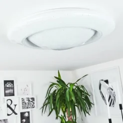 Plafonnier Cresta LED Blanc, 2 lumières, Changeur de couleurs