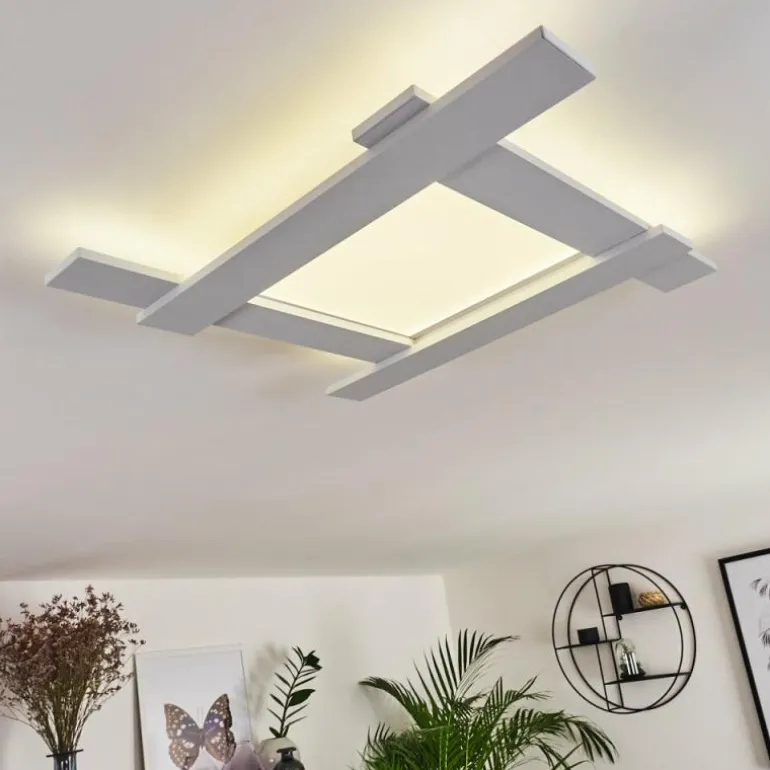 Plafonnier Cuchara LED Blanc, 1 lumière