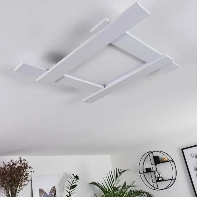 Plafonnier Cuchara LED Blanc, 1 lumière