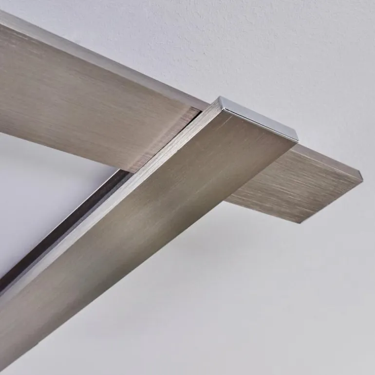 Plafonnier Cuchara LED Nickel mat, 1 lumière