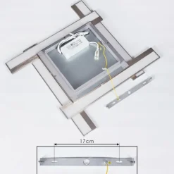Plafonnier Cuchara LED Nickel mat, 1 lumière