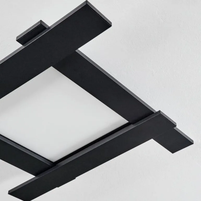 Plafonnier Cuchara LED Noir, 5 lumières