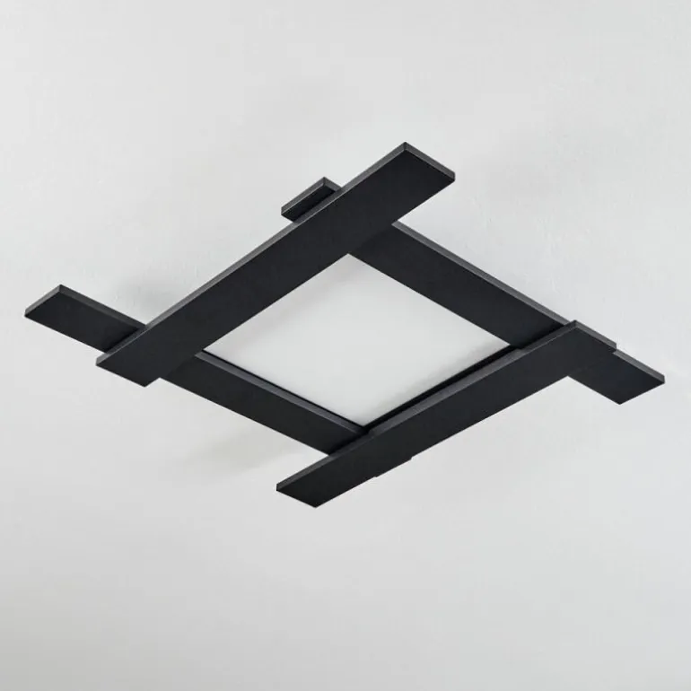 Plafonnier Cuchara LED Noir, 5 lumières