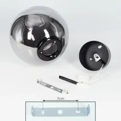 Plafonnier Cumuato Noir, 1 lumière