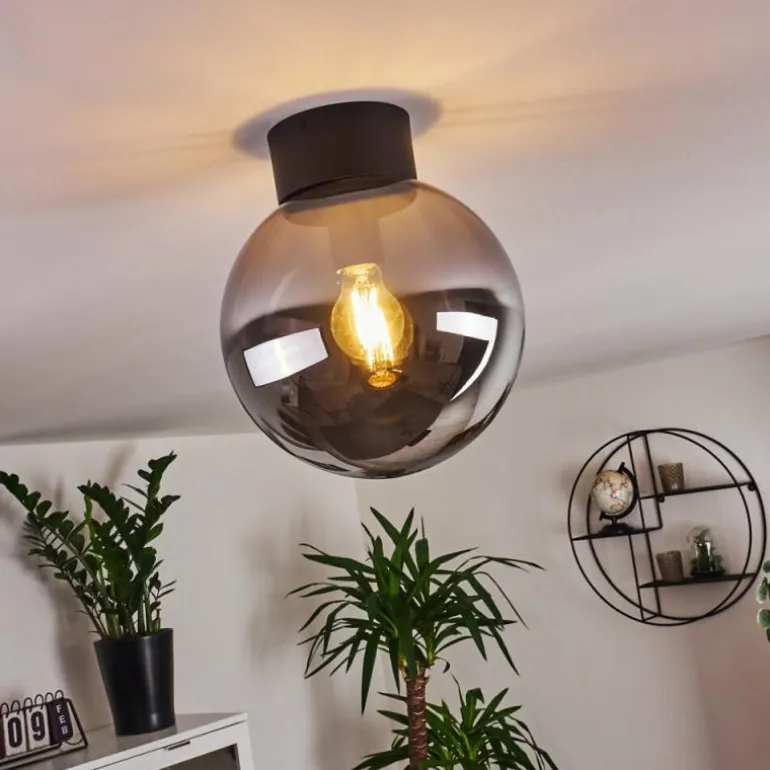 Plafonnier Cumuato Noir, 1 lumière
