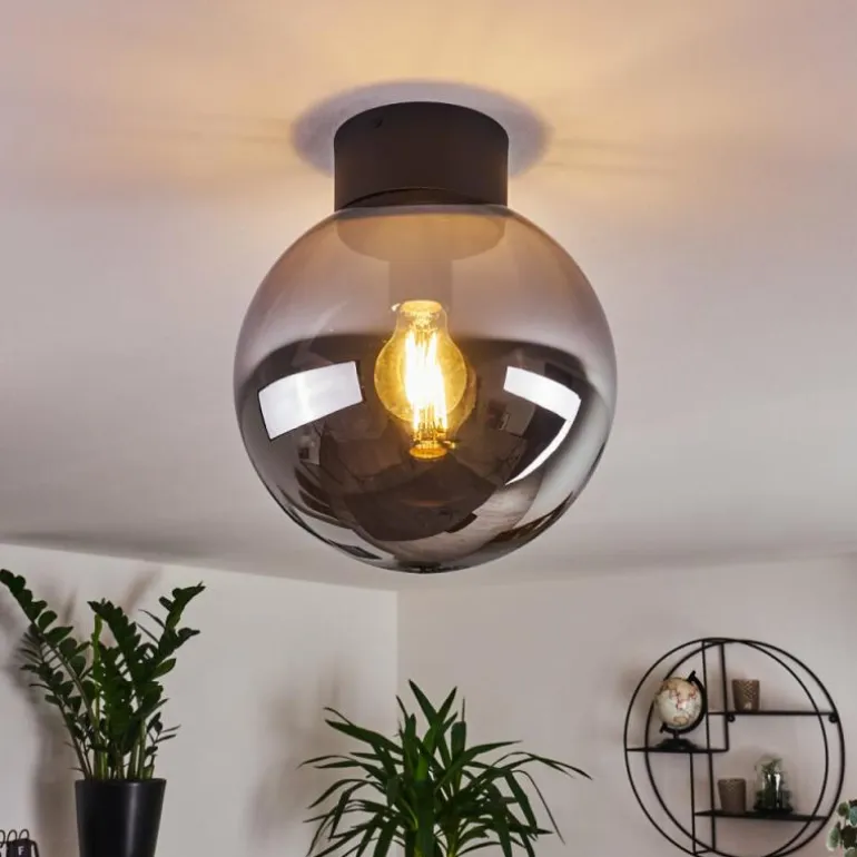 Plafonnier Cumuato Noir, 1 lumière