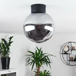 Plafonnier Cumuato Noir, 1 lumière