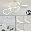 Plafonnier Dauntey LED Blanc, 1 lumière, Télécommandes