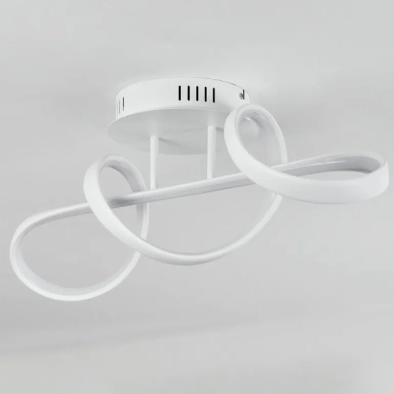 Plafonnier Dauntey LED Blanc, 1 lumière, Télécommandes