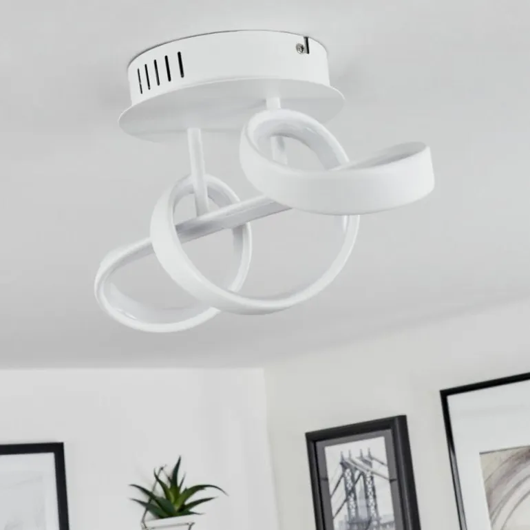 Plafonnier Dauntey LED Blanc, 1 lumière