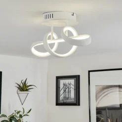 Plafonnier Dauntey LED Blanc, 1 lumière