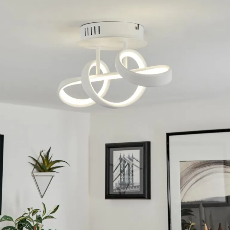 Plafonnier Dauntey LED Blanc, 1 lumière
