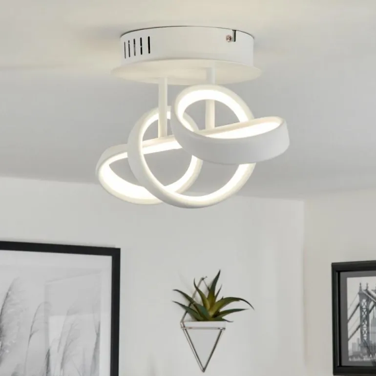 Plafonnier Dauntey LED Blanc, 1 lumière