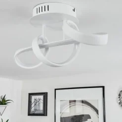 Plafonnier Dauntey LED Blanc, 1 lumière