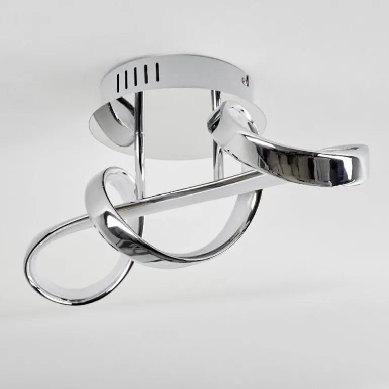 Plafonnier Dauntey LED Chrome, 1 lumière