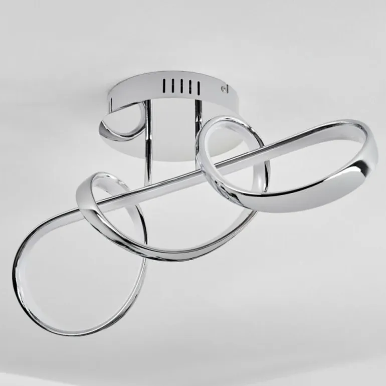 Plafonnier Dauntey LED Chrome, 1 lumière