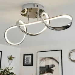 Plafonnier Dauntey LED Chrome, 1 lumière